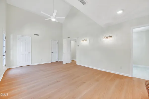 wooden floor in an empty room