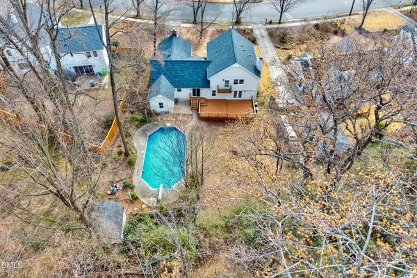 a bird view of house