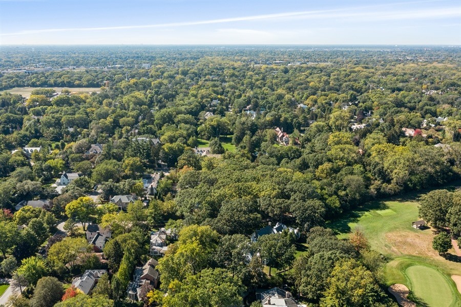 39 Locust Road Winnetka, IL 60093 - Photo 14 of 16 an aerial view of residential houses with outdoor space and trees