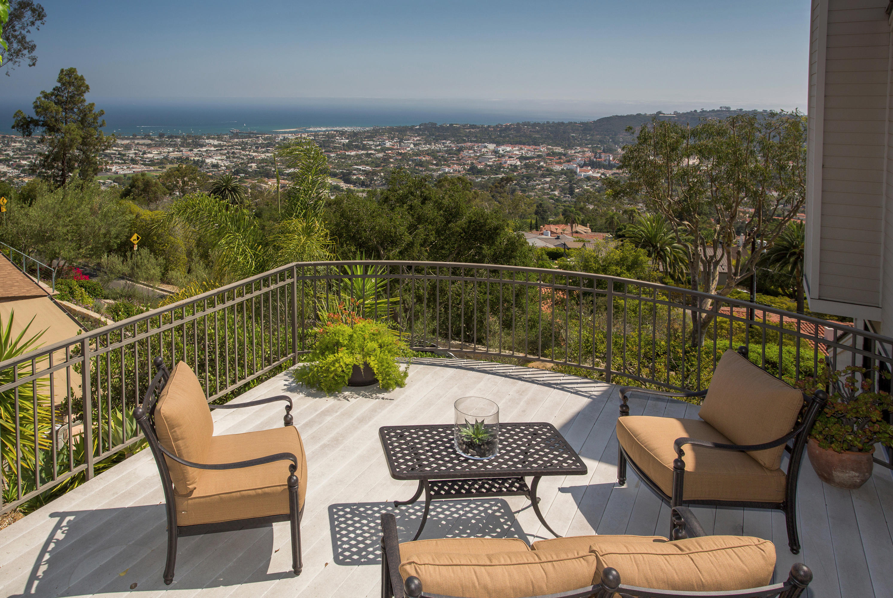 1710 Mission Ridge Road Santa Barbara, CA 93103 - Photo 16 of 19 a view of a chairs and table on the balcony