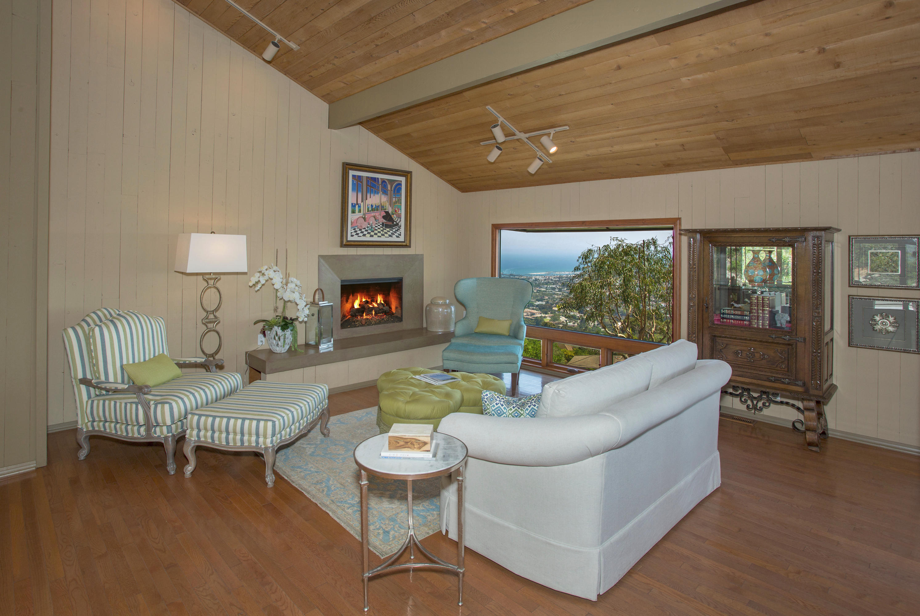 1710 Mission Ridge Road Santa Barbara, CA 93103 - Photo 3 of 19 a living room with furniture and a large window
