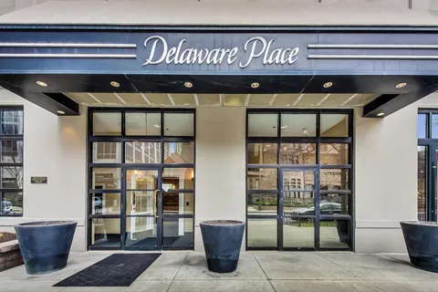 a view of a door and an outdoor space