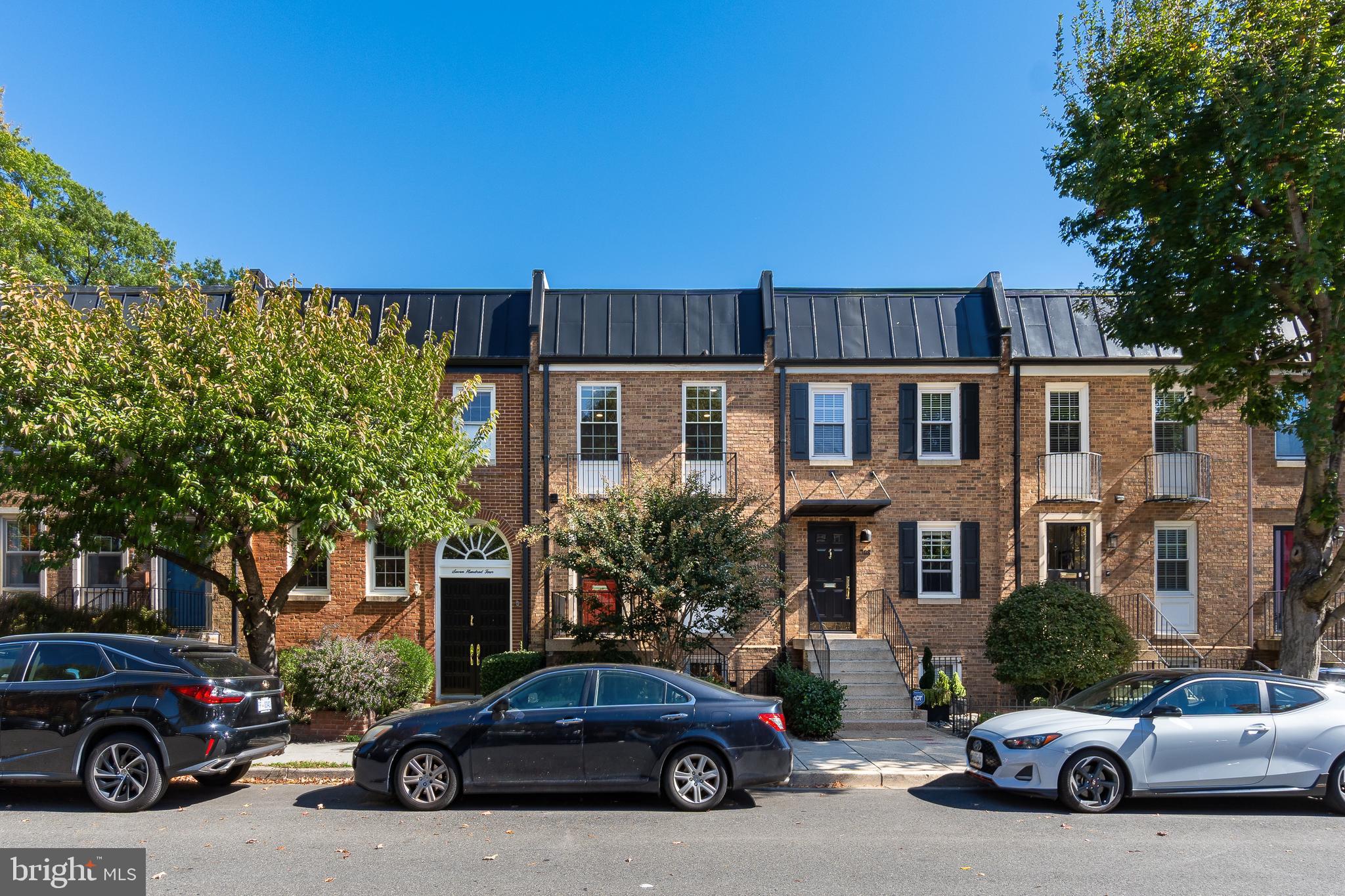 a car parked in front of a house