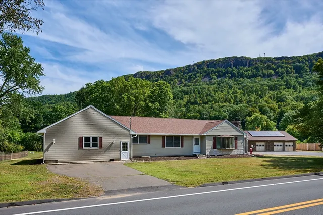 a view of a house with a outdoor space