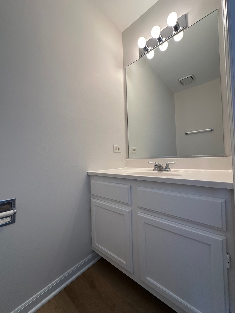 1712 Napoleon Drive Naperville, IL 60565 - Photo 16 of 19 a bathroom with a sink and a mirror