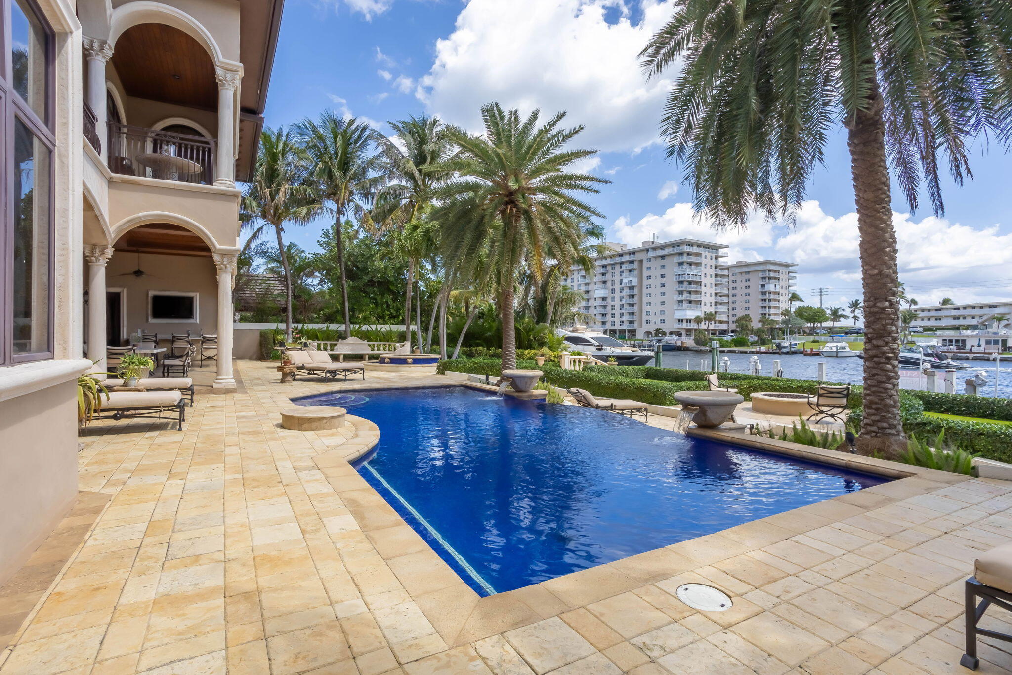 3870 Northeast 31st Avenue Lighthouse Point, FL 33064 - Photo 105 of 151 a view of swimming pool with outdoor seating and a patio