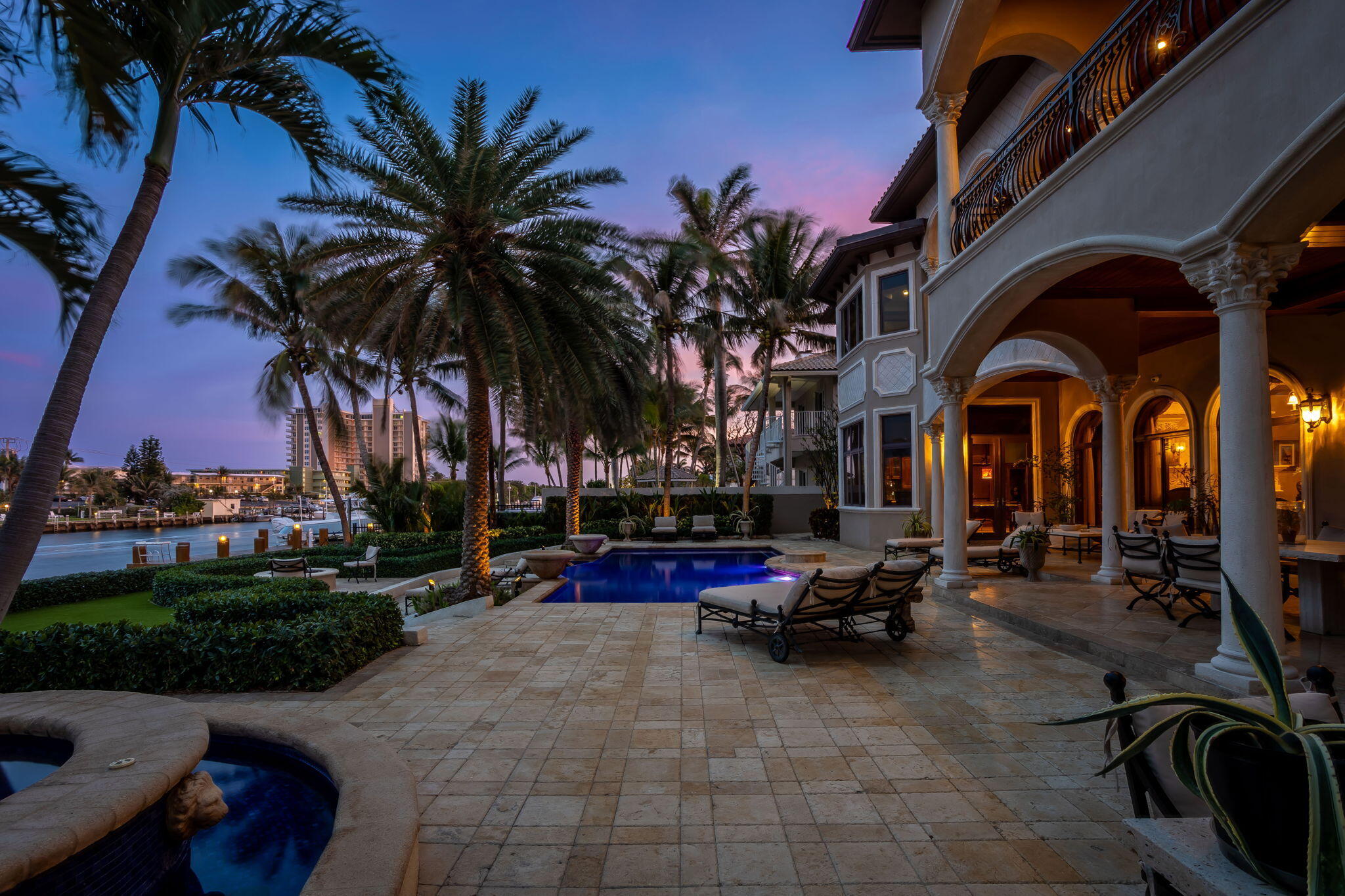 3870 Northeast 31st Avenue Lighthouse Point, FL 33064 - Photo 141 of 151 a view of outdoor space with seating area and entertaining space