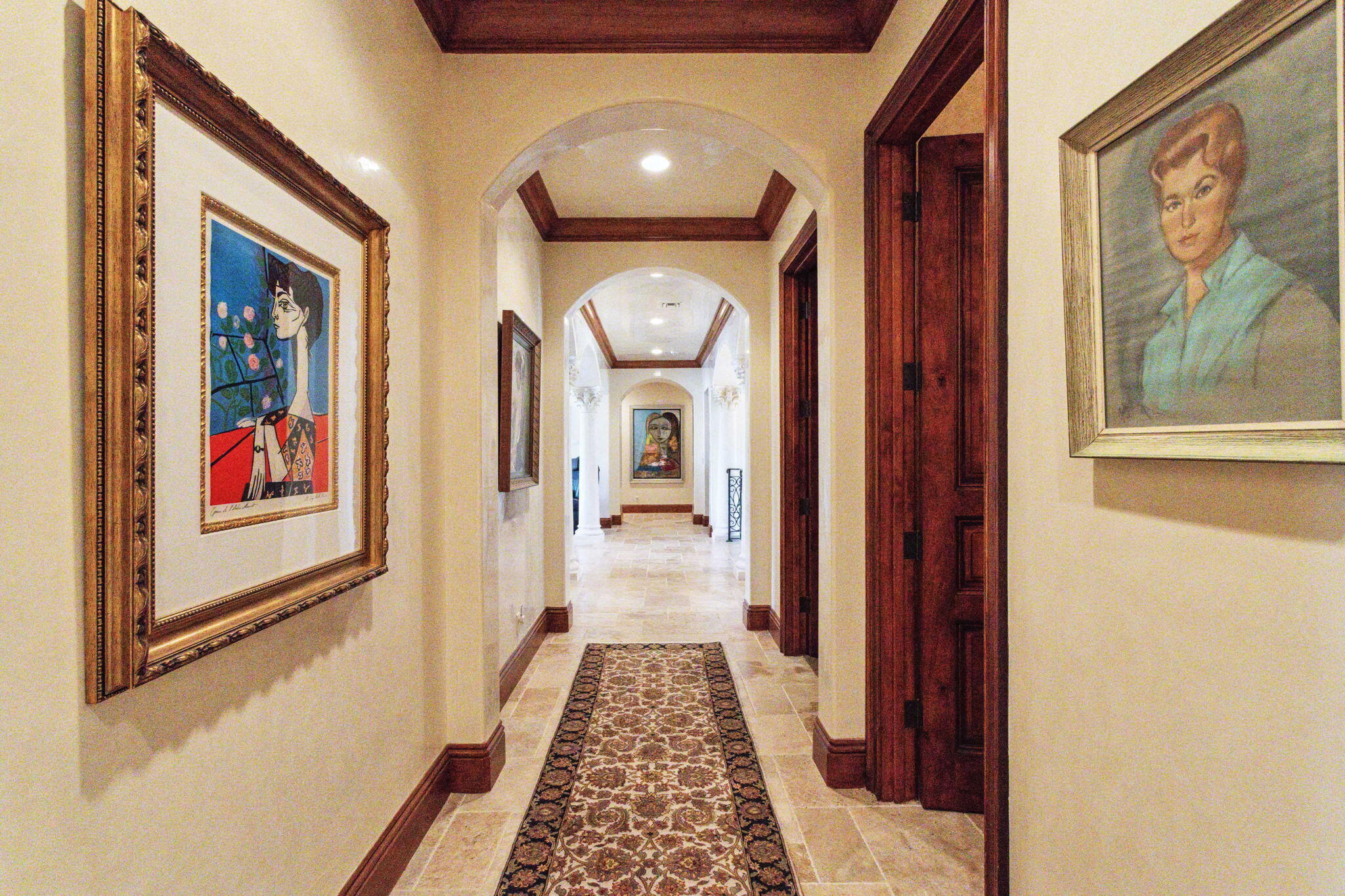 3870 Northeast 31st Avenue Lighthouse Point, FL 33064 - Photo 80 of 151 a view of a hallway view with wooden floor and living room