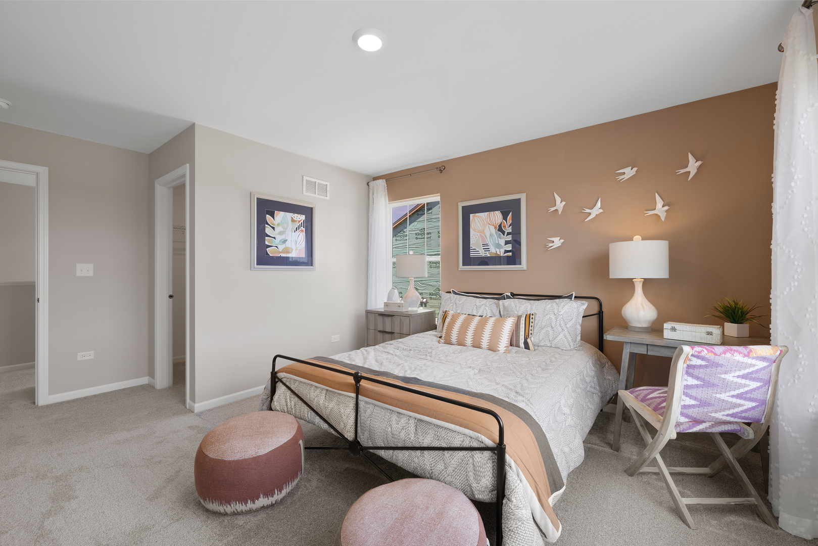 594 Lismore Circle Elgin, IL 60124 - Photo 13 of 20 a bedroom with a bed and wooden floor