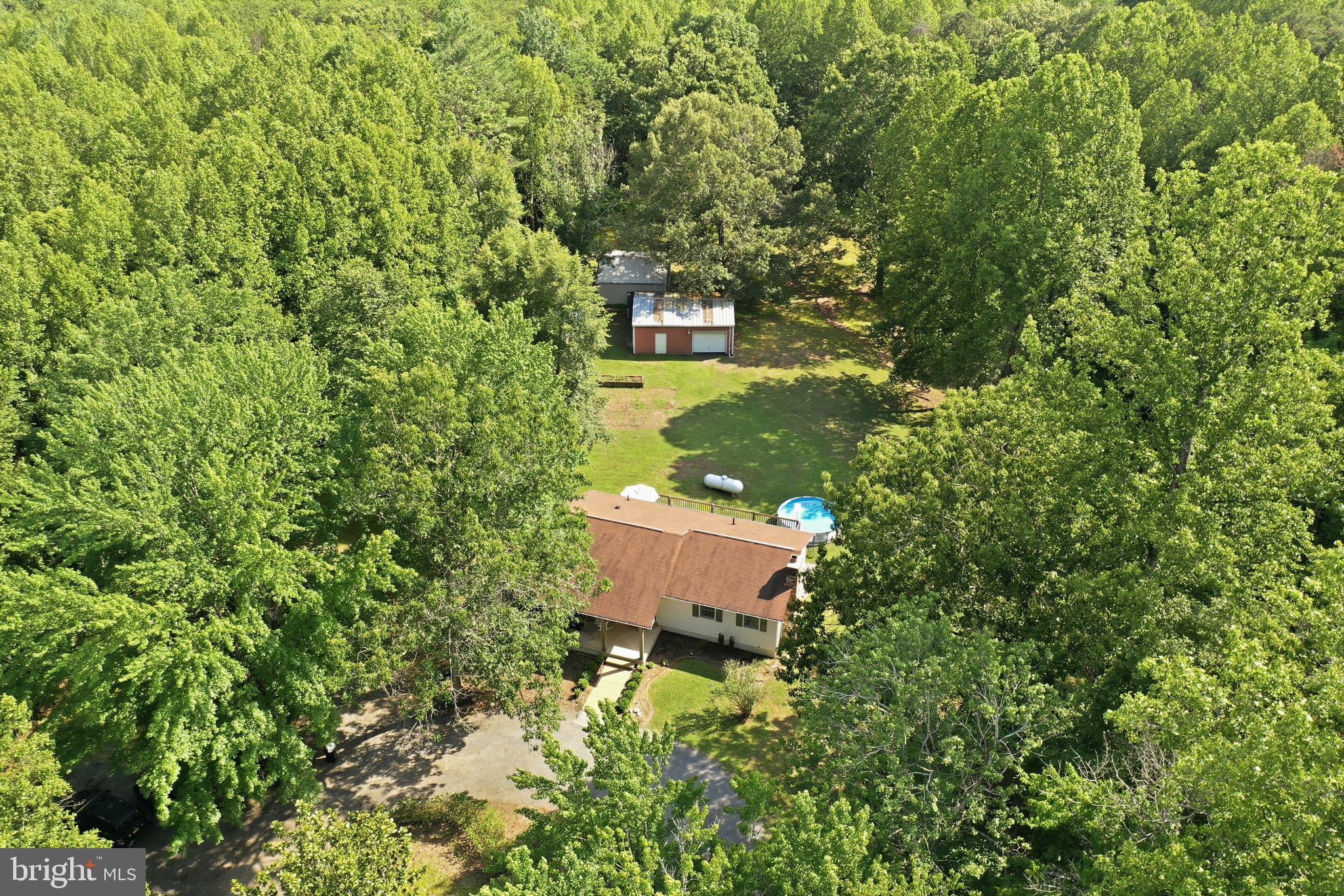 78 Lizzie Mills Road Castleton, VA 22716 - Photo 38 of 53 Aerial view of home