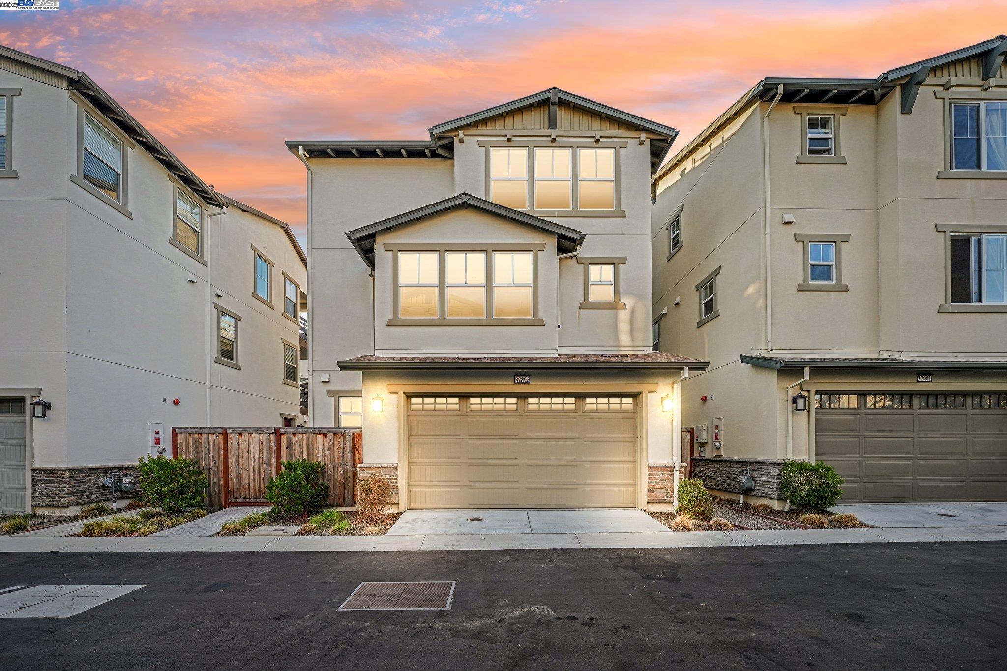 a front view of a house
