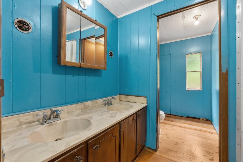 9503 Tails Creek Road Ellijay, GA 30540 - Photo 16 of 30 a bathroom with a sink and a mirror