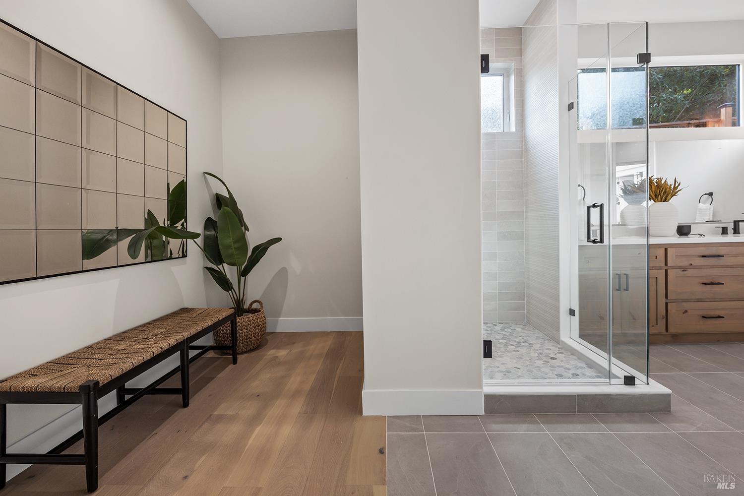 745 Redwood Road San Anselmo, CA 94960 - Photo 23 of 47 a view of a hallway with workspace