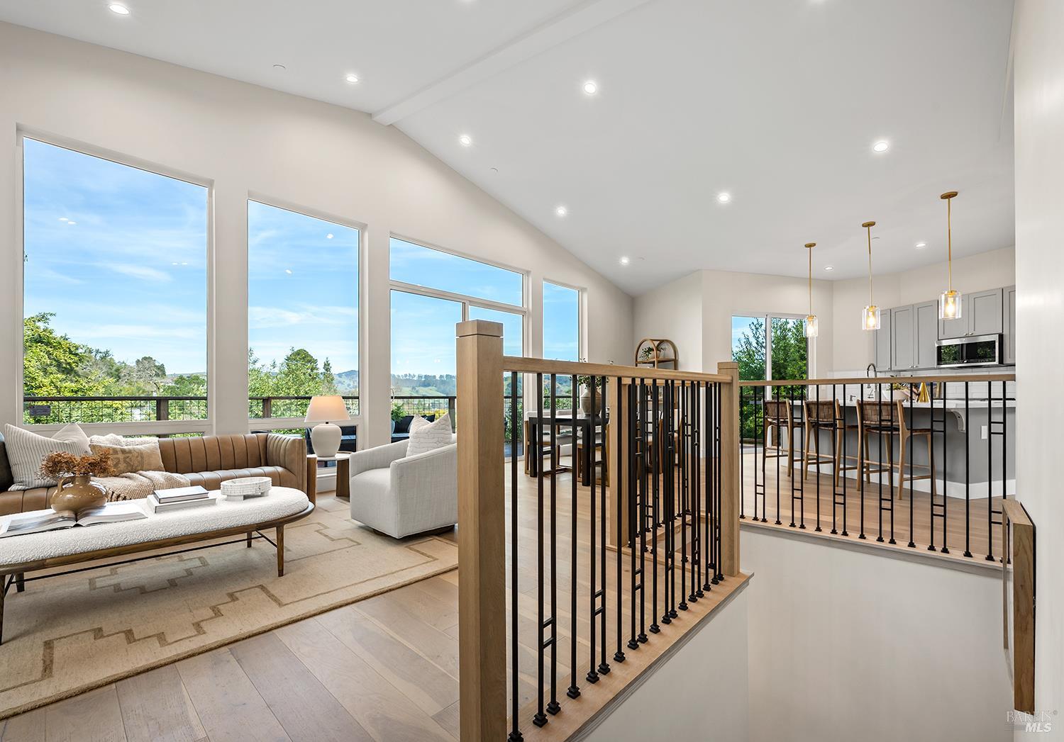 745 Redwood Road San Anselmo, CA 94960 - Photo 24 of 47 a living room with furniture and floor to ceiling window