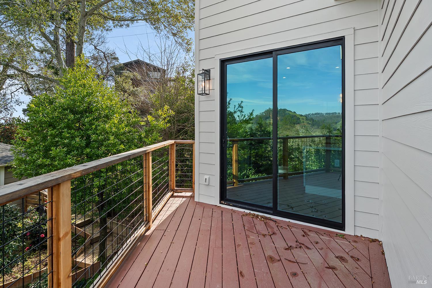 745 Redwood Road San Anselmo, CA 94960 - Photo 42 of 47 a view of a balcony with wooden floor