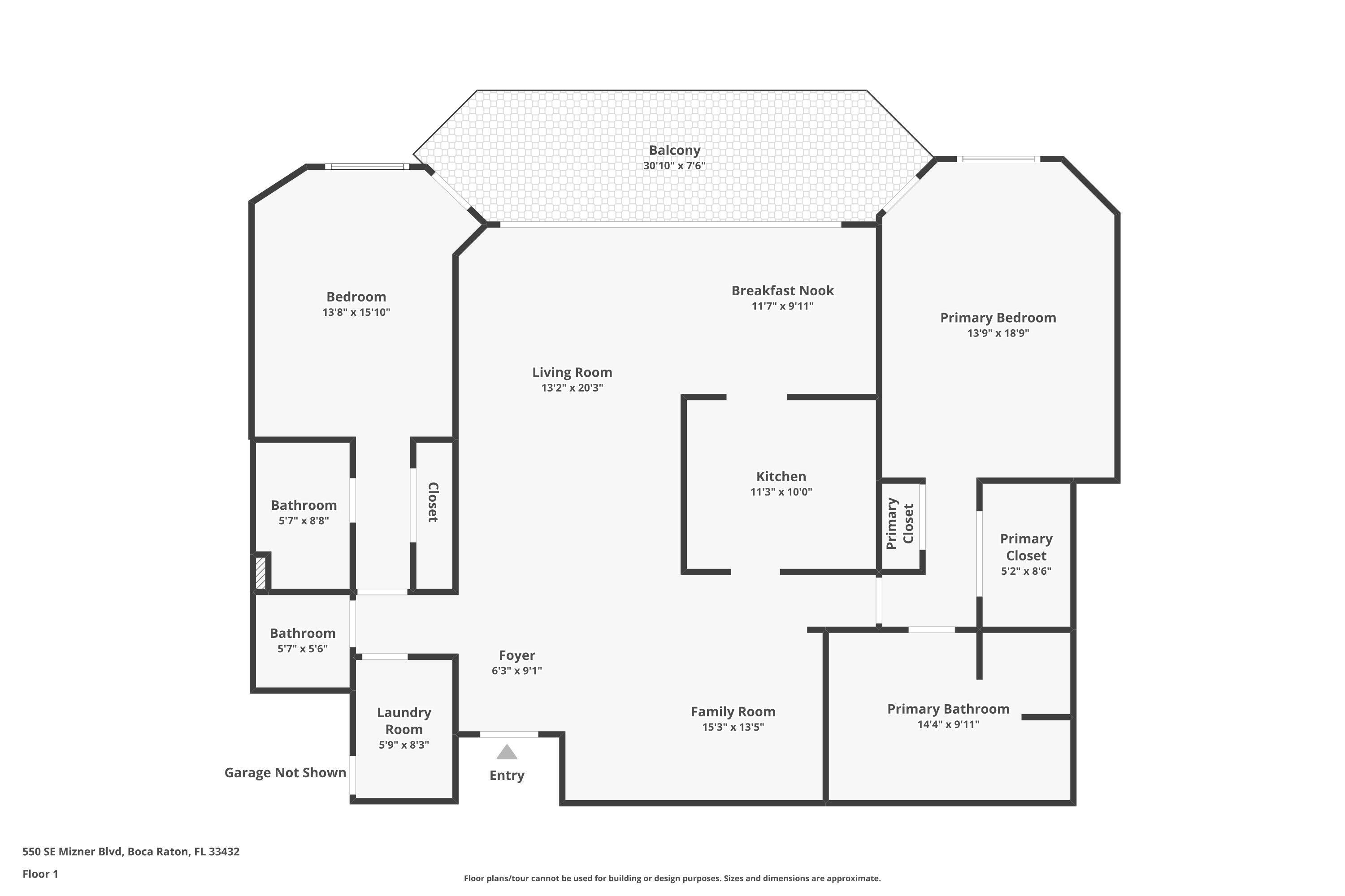 550 Southeast Mizner Boulevard, Unit B307 Boca Raton, FL 33432 - Photo 82 of 82 Townsend Floorplan