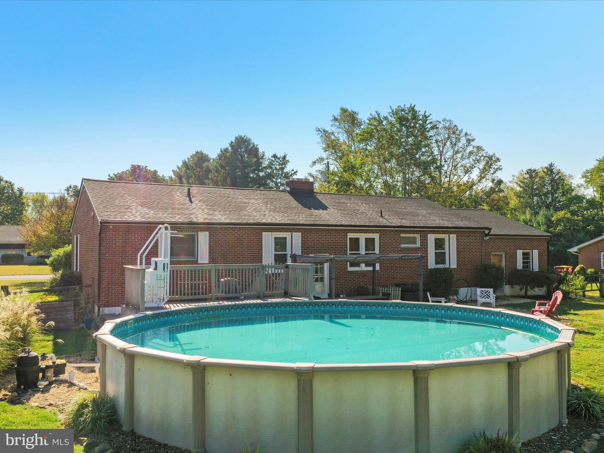 12530 Ashton Road Clear Spring, MD 21722 - Photo 55 of 57 a view of a house with a swimming pool