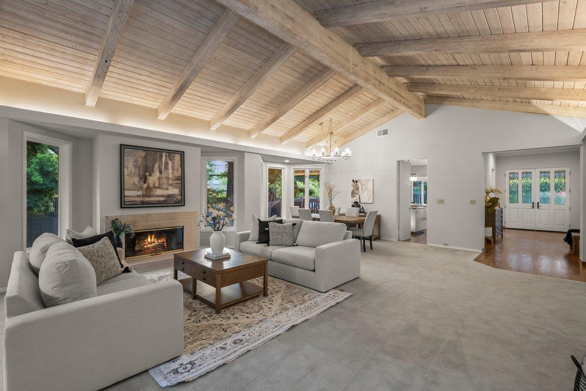 639 Morningside Road Los Altos, CA 94022 - Photo 13 of 42 a living room with furniture and a large window