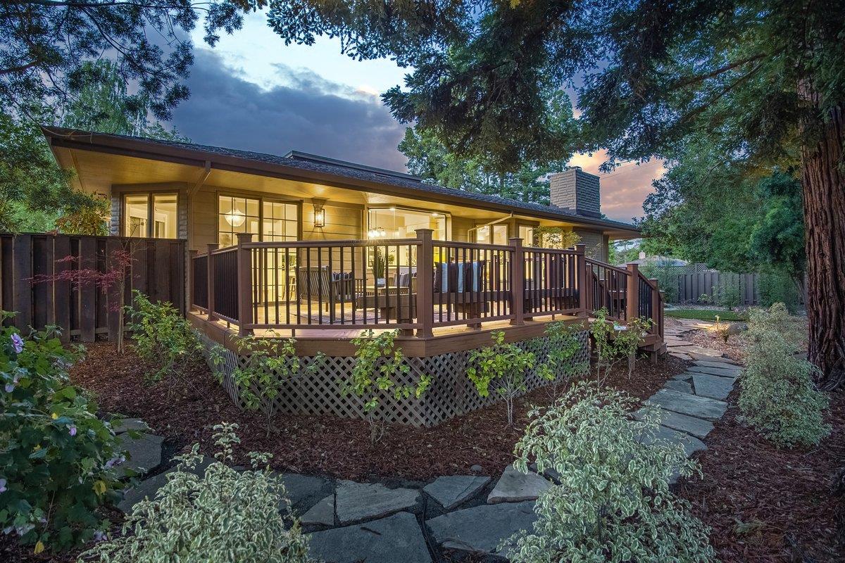 639 Morningside Road Los Altos, CA 94022 - Photo 15 of 42 a view of a chair and table in the backyard