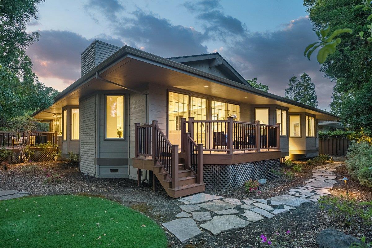 639 Morningside Road Los Altos, CA 94022 - Photo 30 of 42 a front view of a house with a yard
