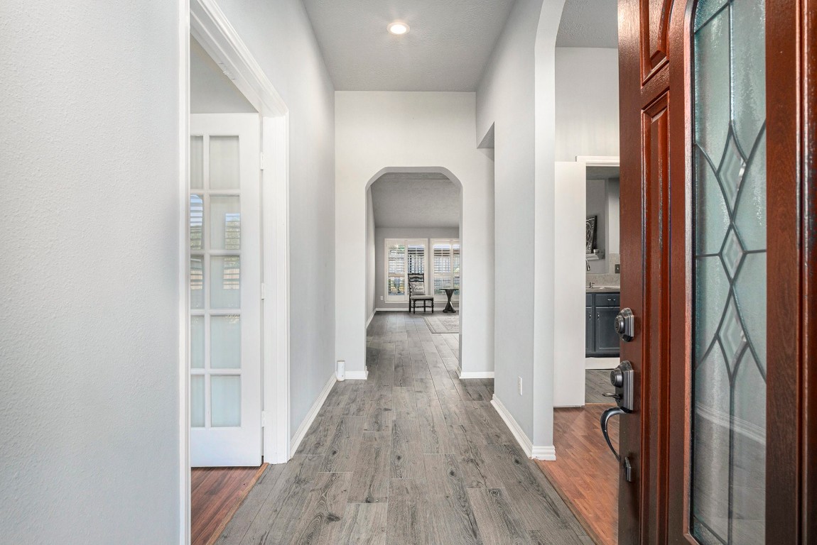 3315 Mourning Dove Drive Spring, TX 77388 - Photo 6 of 44 a view of hallway with wooden floor
