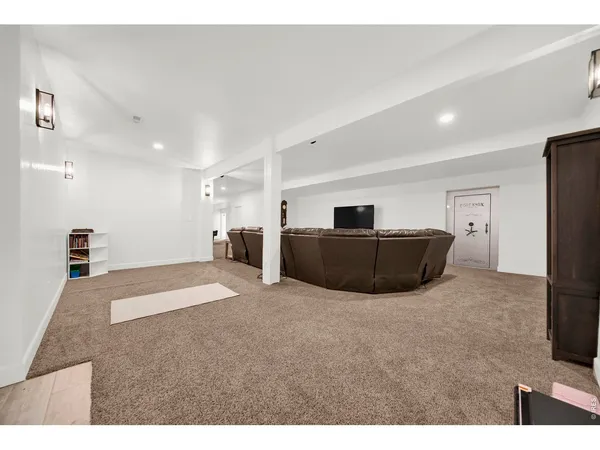 a living room with furniture and a couch