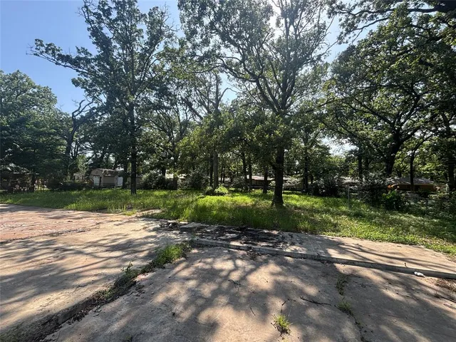 a view of a park with tree s