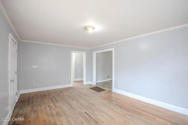 a view of an empty room