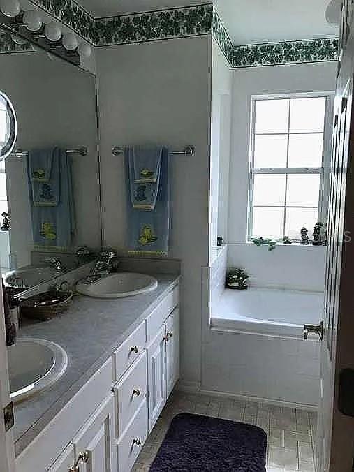 363 Southwest Monroe Avenue Mayo, FL 32066 - Photo 10 of 12 a bathroom with a sink and a mirror
