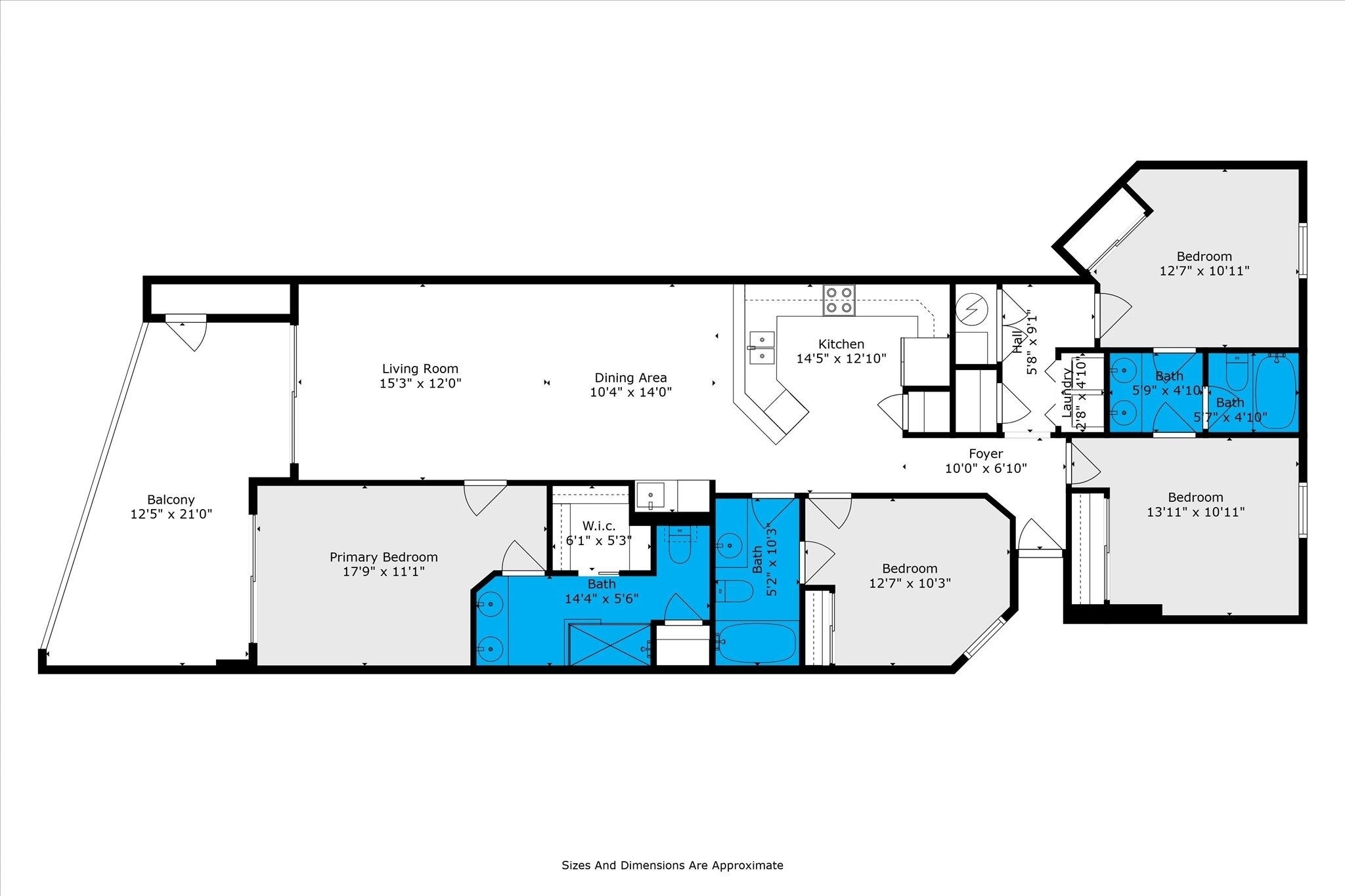 27282 Canal Road, Unit 405 Orange Beach, AL 36561 - Photo 50 of 50 Floor Plan