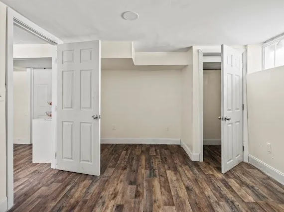 wooden floor in an empty room