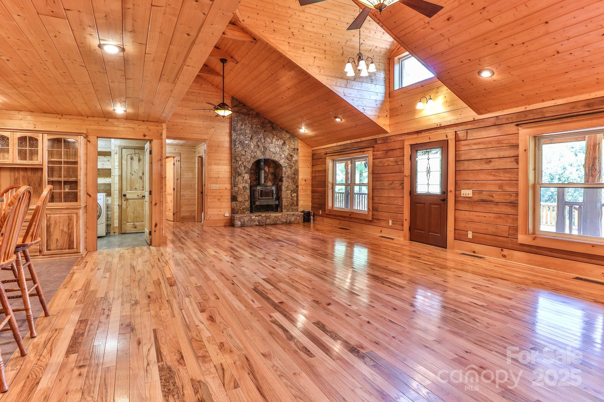 2811 Poplar Creek Road Green Mountain, NC 28740 - Photo 5 of 35 a view of a room with wooden floors