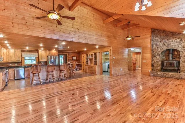 a view of a lobby with furniture