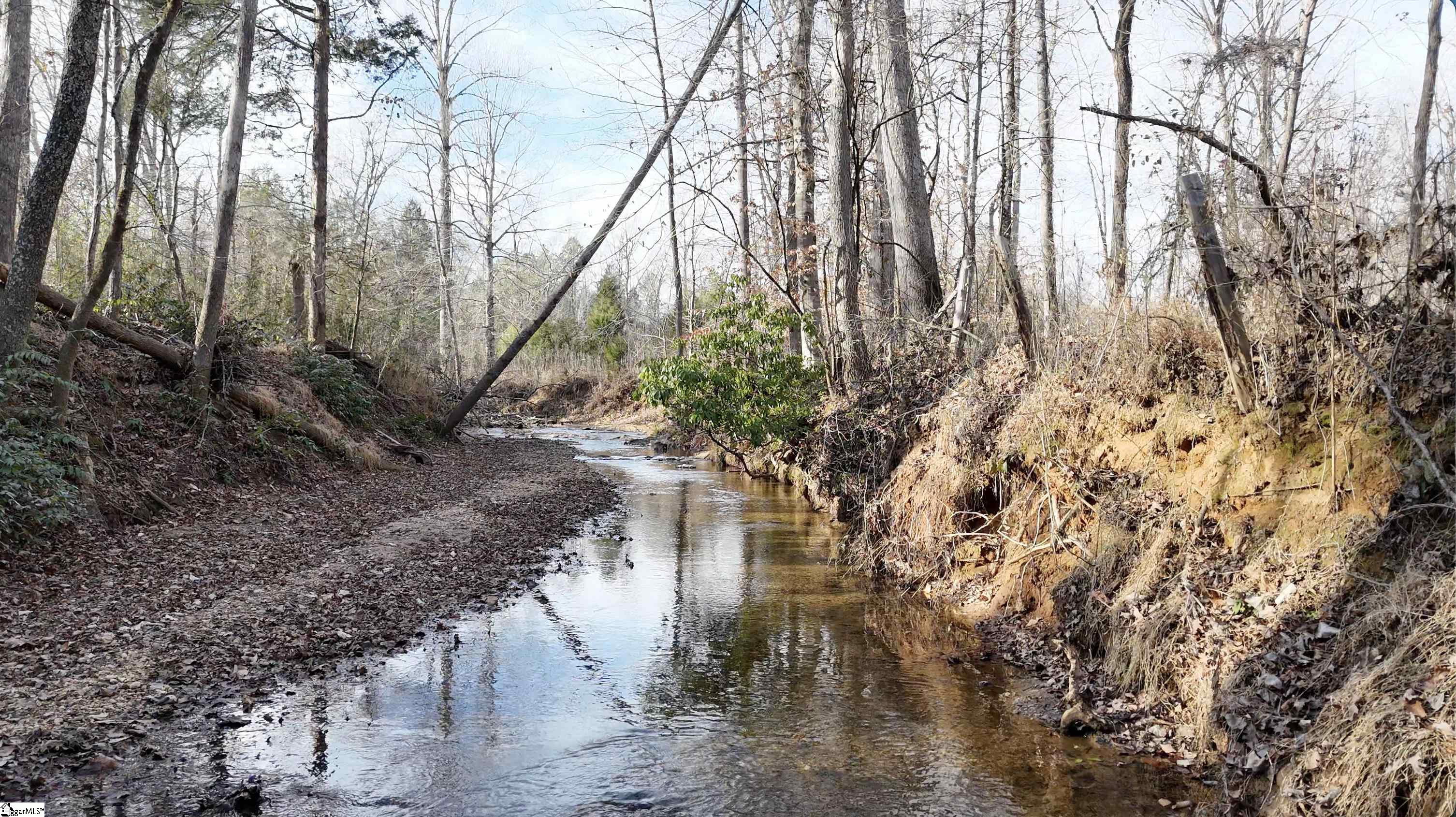 Photo taken from street view.  Gilkey Creek on Property in on the Eastern End of Property.
