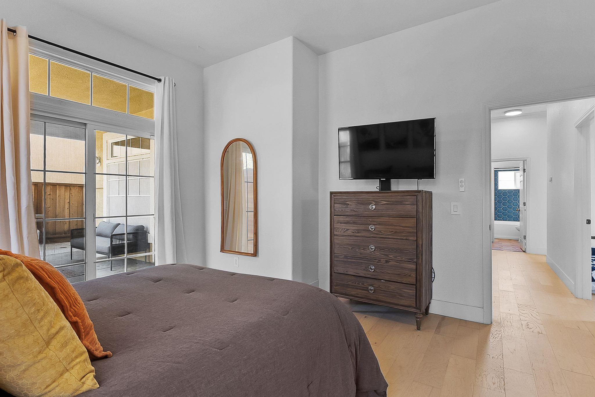 536 Birchwood Road Brentwood, CA 94513 - Photo 31 of 45 Bedroom featuring light wood-type flooring and access to outside