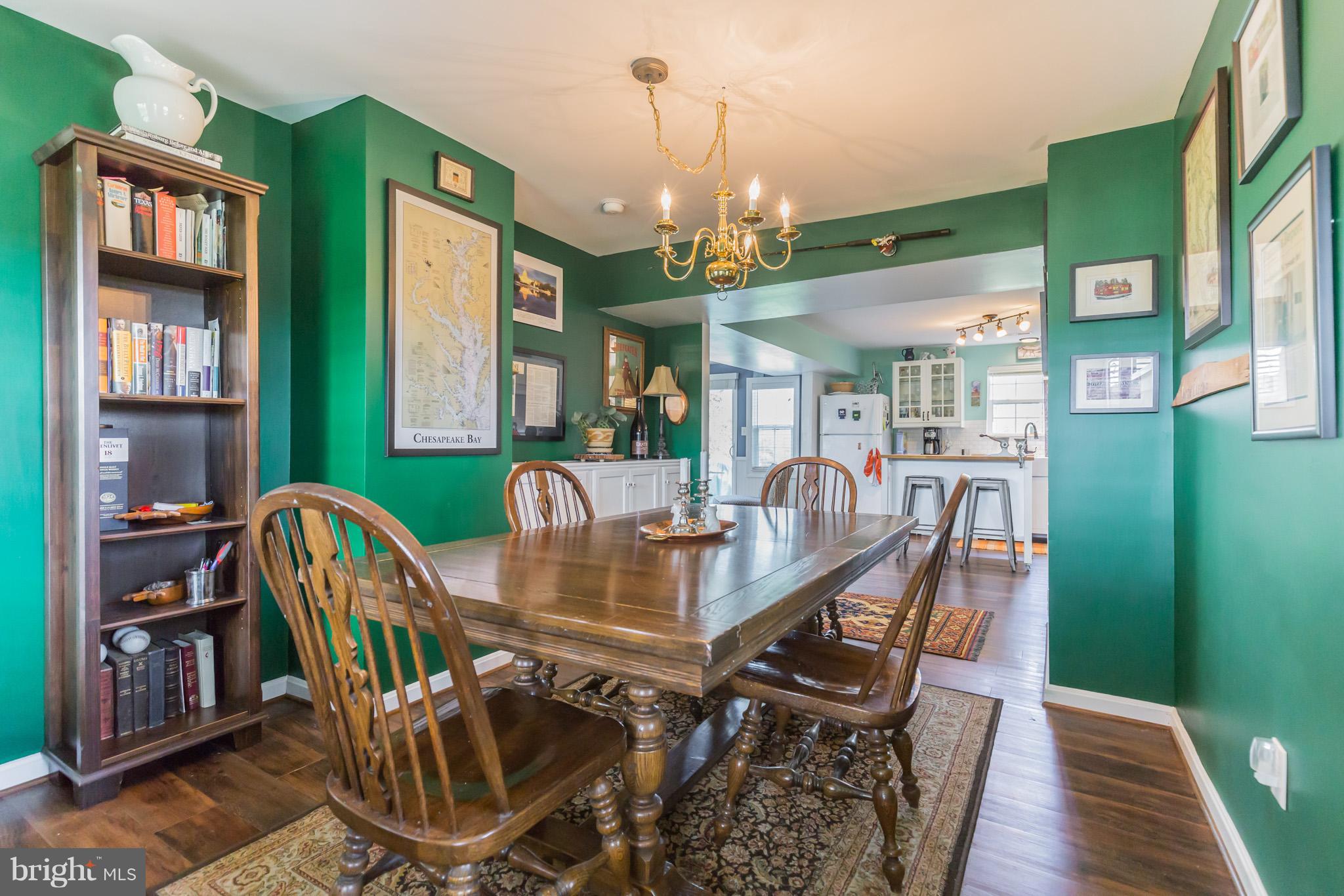 48826 Fox Harbor Road Ridge, MD 20680 - Photo 13 of 27 Dining Room with built in cabinets