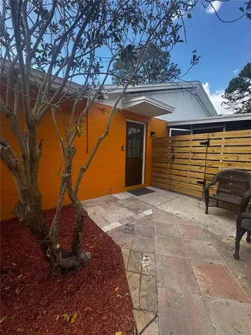 a view of outdoor space and deck