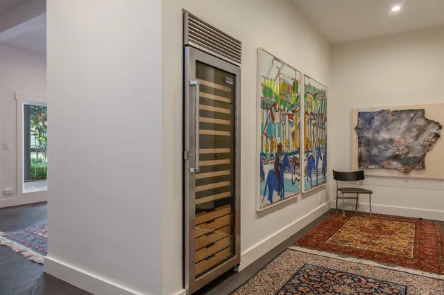 a view of an entryway with a rug