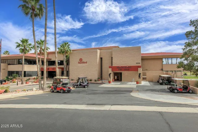 a car parked in front of a building