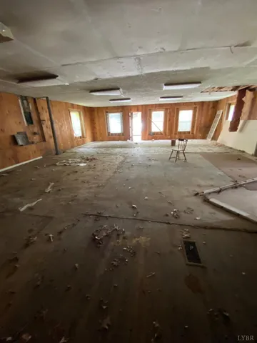 a view of a livingroom with a staircase