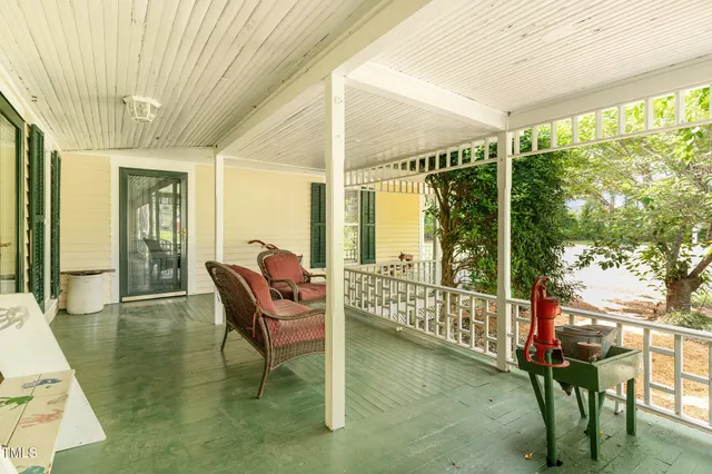 front view of a house with a porch