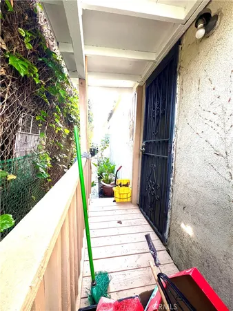 a view of a porch