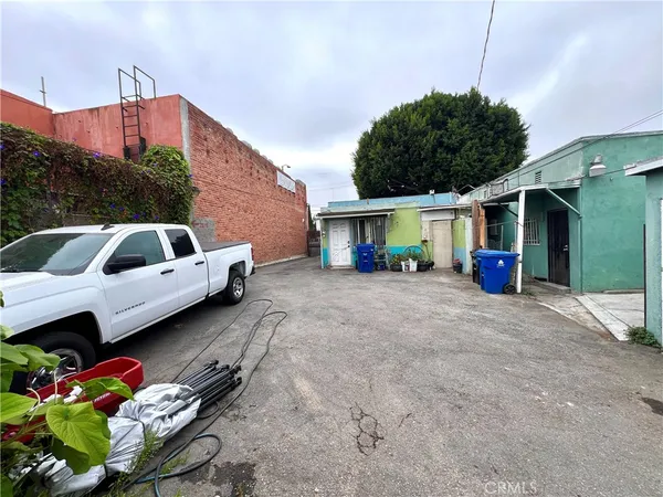 a car is parked in a garage