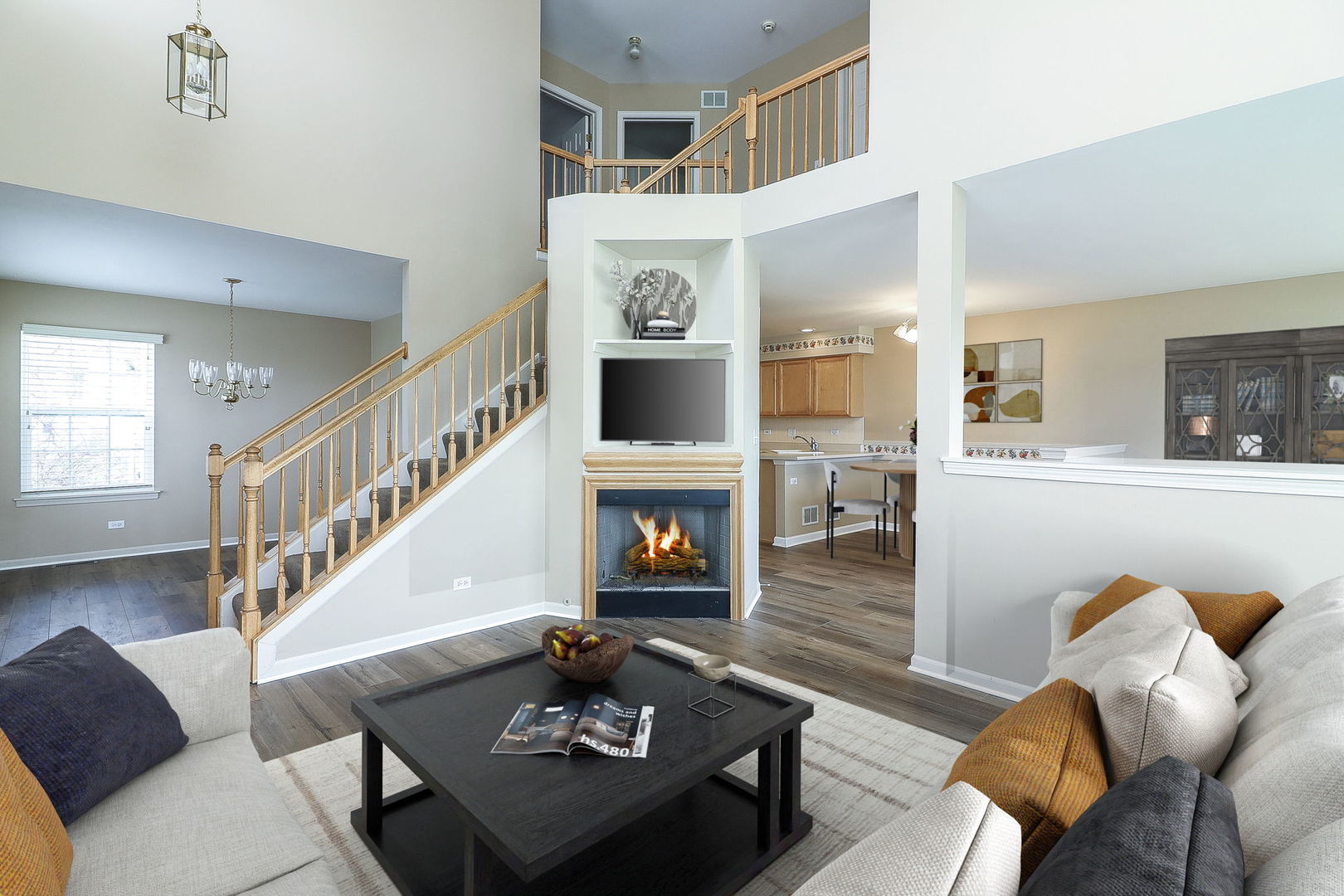 1302 Filly Lane Bartlett, IL 60103 - Photo 2 of 29 a living room with furniture and wooden floor