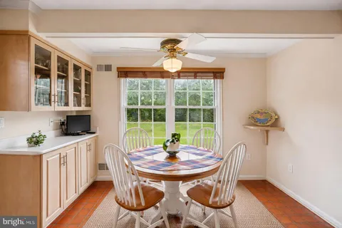 a table and chairs in a kitchen