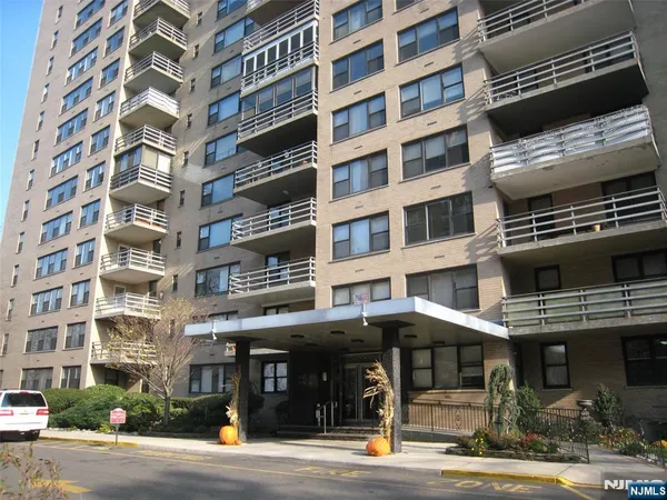 a front view of a building