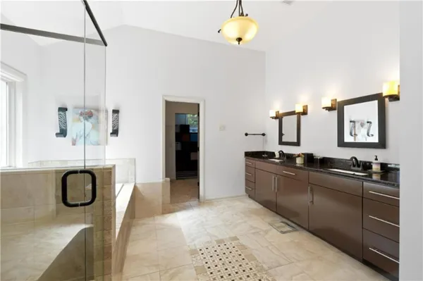 a kitchen with a sink and stove