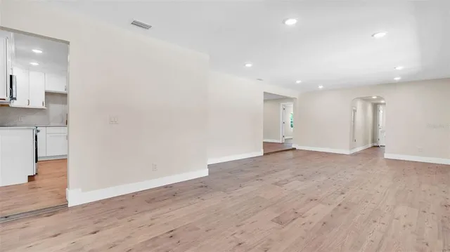 wooden floor in an empty room