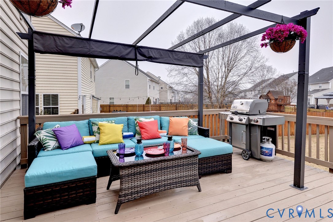 8428 Sheldon Branch Place Toano, VA 23168 - Photo 28 of 46 a outdoor living space with furniture and a potted plant