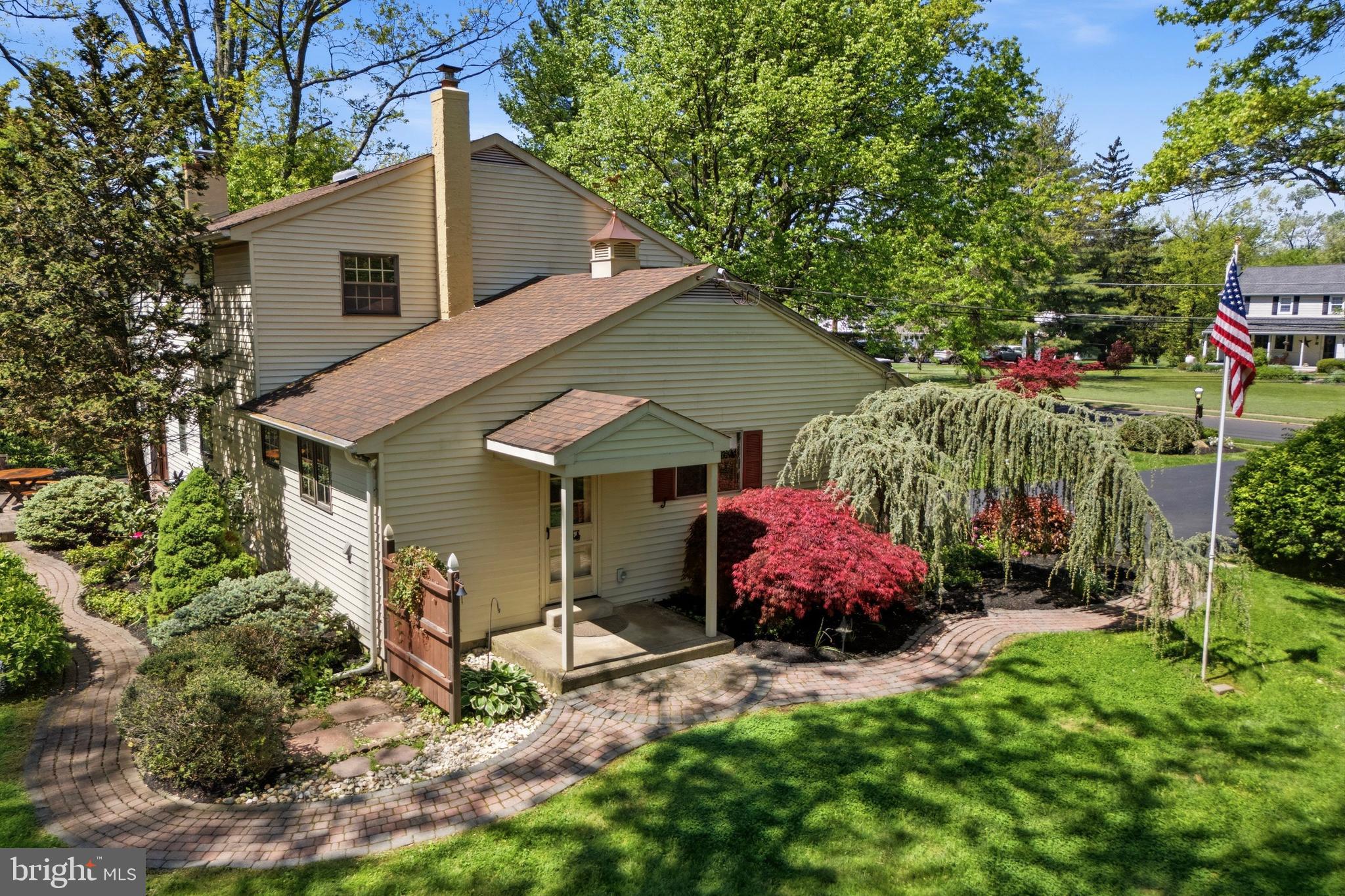 203 Fairway Road Ambler, PA 19002 - Photo 38 of 46 Side View With Meandering Paths